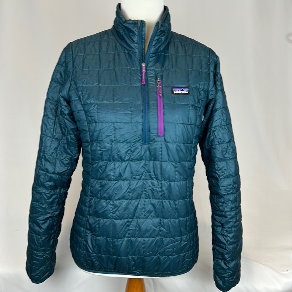 Women’s Patagonia Nano Puff Pullover Teal - Size Small
